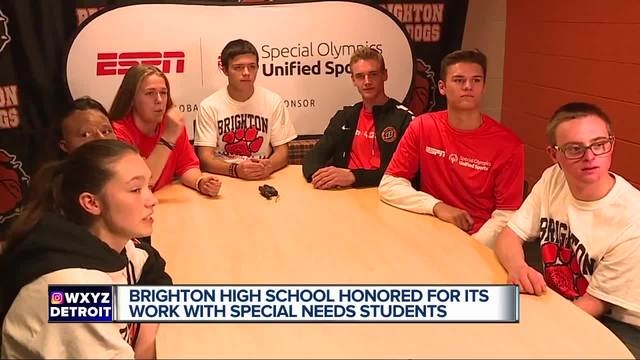 Brighton High School honored by ESPN, Special Olympics